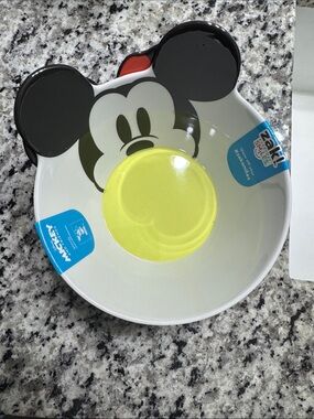 Disney Mickey Mouse Yellow & Black Kids Party Bowl